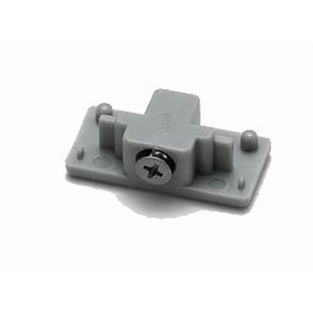 End Cap For HT Track Systems, Brushed Steel